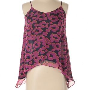 MM Couture by Miss Me Sheer Leopard Animal Print Tank Top
